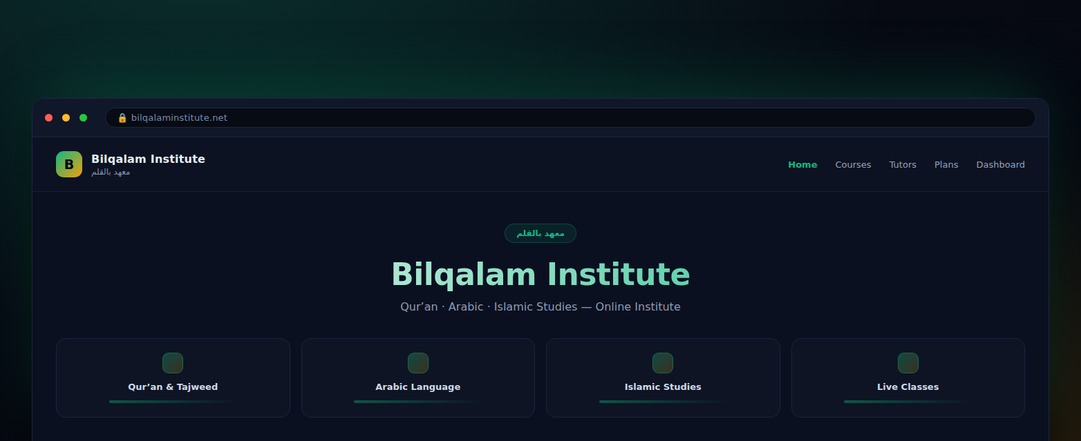 Bilqalam Institute, Online Qur’an & Arabic Academy