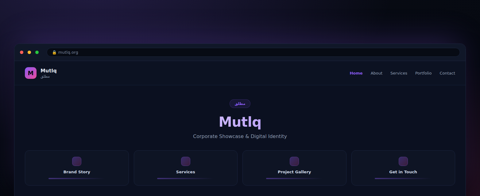 Mutlq – Corporate Showcase Website