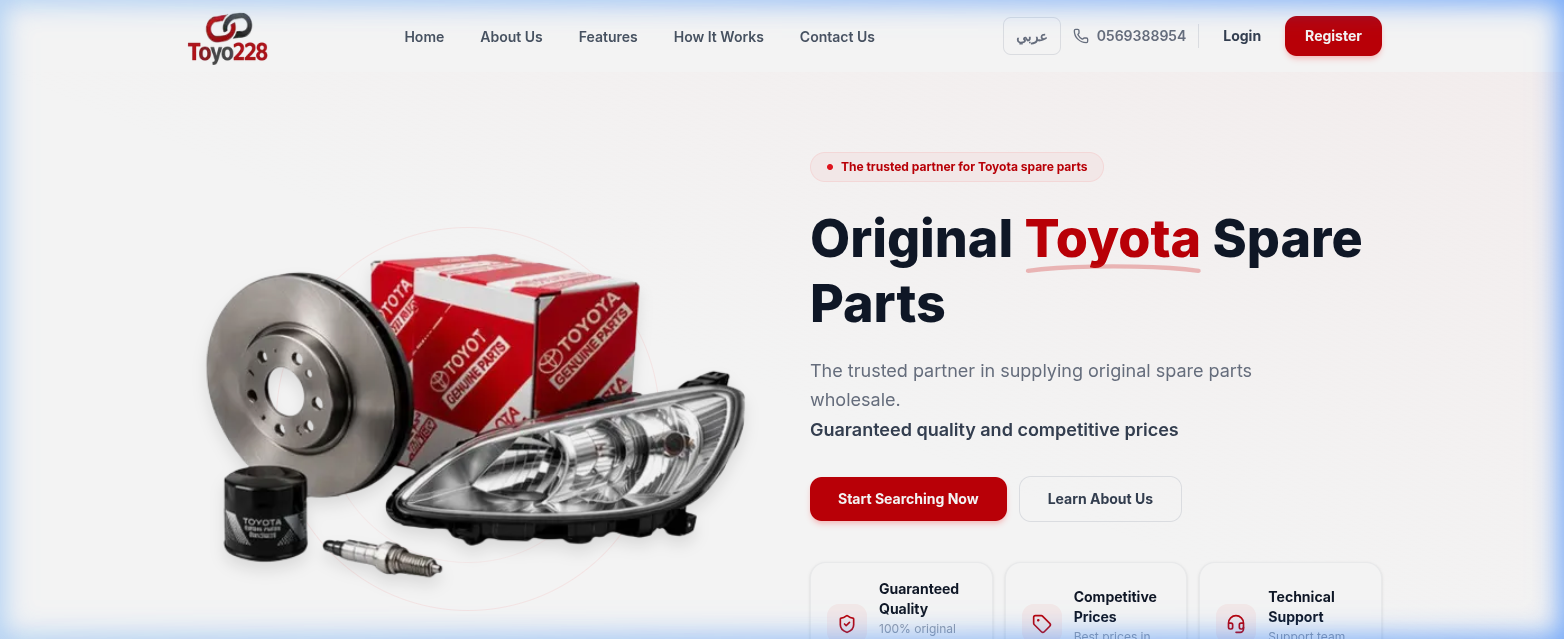 Toyo228 – B2B Auto Parts Platform